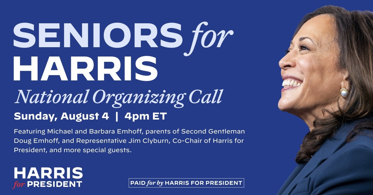 Seniors for Harris National Organizing Call · The Democratic Nation...